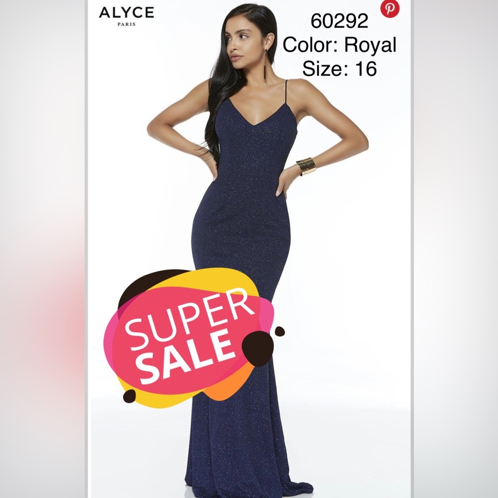 Alyce Paris special occasions dress Color:Royal Size: 16